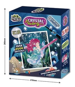 ערכת יצירה באבני קריסטל דגם בת היםאתר אטרקציה אונליין