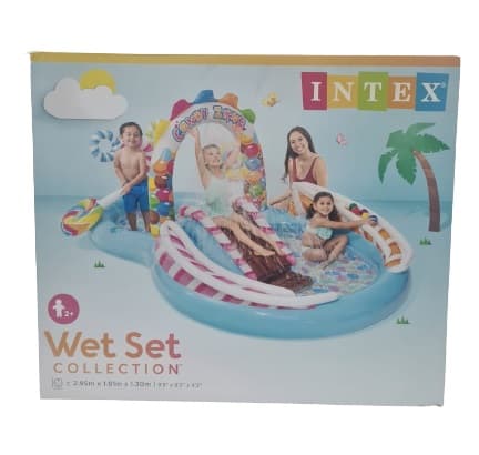 בריכת פעילות מתנפחת עיצוב סוכריות באטרקציה אונליין