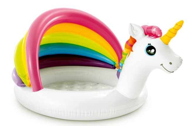 בריכה מתנפחת בעיצוב חד קרן 127X102 באטרקציה אונליין