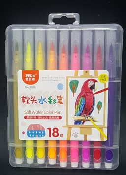 מארז 18 טושים צבעוניים איכותיים במזוודה רק באטרקציה