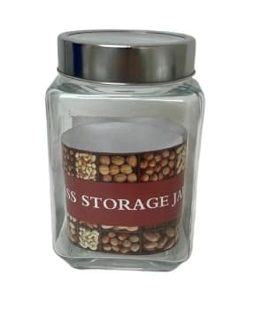 צנצנת מרובעת 1 ליטר