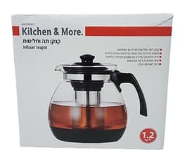 קנקן תה וחליטות 1.2 ליטראטרקציה אונליין מהיבואן לצרכן