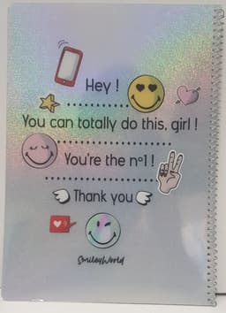 מחברת ספירלה גדולה משובץ A4 - סמיילי קונים רק באטרקציה מהיבואן לצרכן