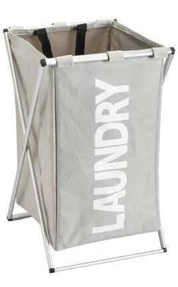 סל כביסה בד אלומיניום 57/35/38 ס"מ שחור / אפוראתר אטרקציה