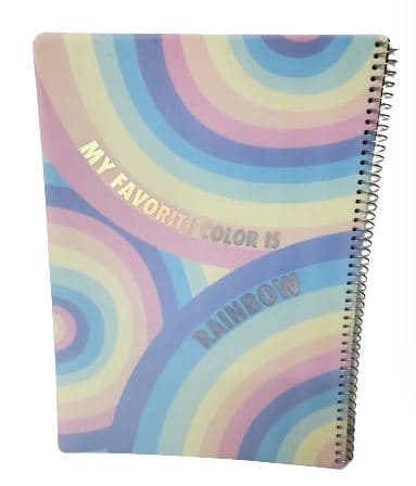 מחברת ספירלה A4 שורה - קשת פסטל קונים רק באטרקציה מהיבואן לצרכן