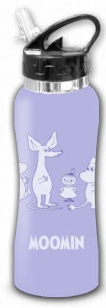 בקבוק שתיה נירוסטה מומינים + פיה מתקפלת 580 מ"ל קונים רק באטרקציה מהיבואן לצרכן