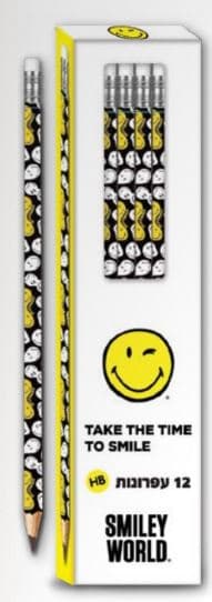 חבילת 12 עפרונות HB סמייליאטרקציה אונליין מהיבואן לצרכן