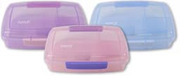 קופסת אוכל מחולקת - 2 תאים במבחר צבעים אטרקציה אונליין