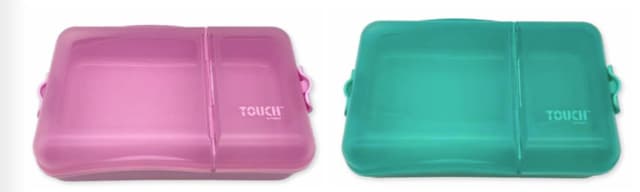 טאץ קופסת אוכל מחולקת 2 תאים קונים רק באטרקציה מהיבואן לצרכן