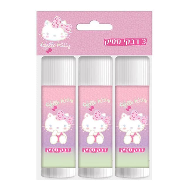 דבק סטיק 15 גרם הלו קיטי שלוש יחידות קונים רק באטרקציה