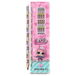 חבילת 12 עפרונות HB LOL באתר אטרקציה מהיבואן לצרכן