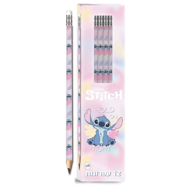 חבילת 12 עפרונות HB לילו וסטיץ באתר אטרקציה מהיבואן לצרכן