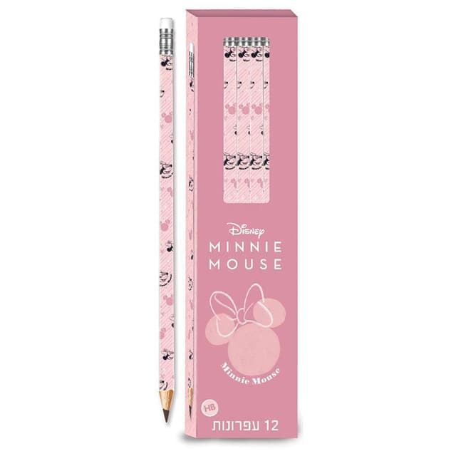 חבילת 12 עפרונות HB מיני מאוס באתר אטרקציה מהיבואן לצרכן