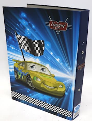 קלסר טבעות קשיח- מכונית צהובה קונים רק באטרקציה מהיבואן לצרכן