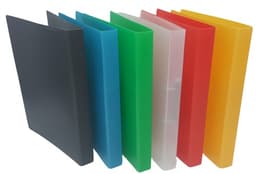 קלסר טבעות פלסטיק קשיח במגוון צבעים קונים רק באטרקציה