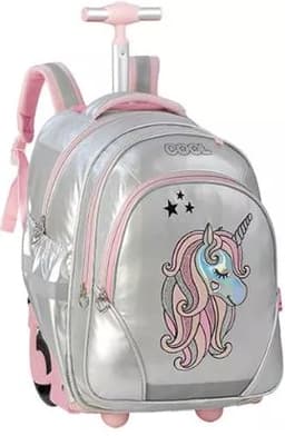 תיק טרולי - חד קרן כסוף ורוד אתר אטרקציה מהיבואן לצרכן