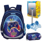 סט תיק עגלה טרולי וקלמר תואם לכיתה א -ב דגם GAME אתר אטרקציה