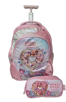 תיק טרולי - דונאטס לב סוכריות עם קלמראטרקציה אונליין