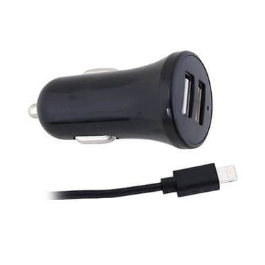 מטען כפול לרכב 2.4A עם כבל IPHONE קונים רק באטרקציה מהיבואן לצרכן