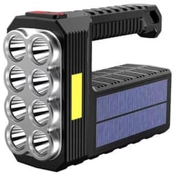 פנס יד נטען סולארי 8LED באטרקציה מהיבואן לצרכן