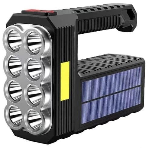 פנס יד נטען סולארי 8LED באטרקציה מהיבואן לצרכן