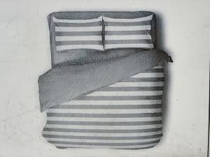 סט מצעים קומפלט 100% כותנה דגם פסים במבחר צבעים 90X200 ס"מ