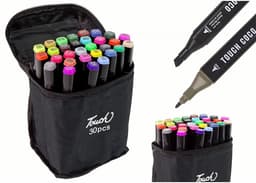 סט סקצ' 30 טושים מרקר דו צדדיים קונים רק באתר אטרקציה