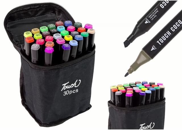 סט סקצ' 30 טושים מרקר דו צדדיים קונים רק באתר אטרקציה