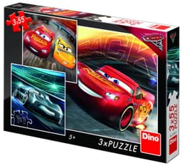 מכוניות - 3 פאזלים 55 חלקים קונים רק באטרקציה מהיבואן לצרכן