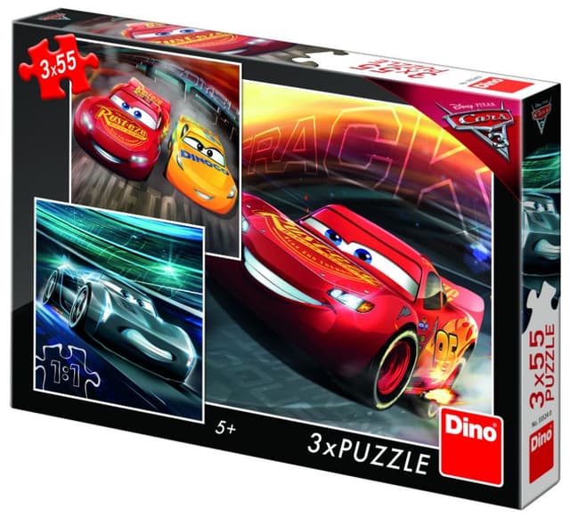 מכוניות - 3 פאזלים 55 חלקים קונים רק באטרקציה מהיבואן לצרכן