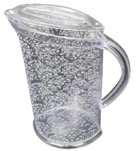 קנקן פלסטיק אקרילי מעוצב שקוף כ-2 ליטר קונים רק באטרקציה