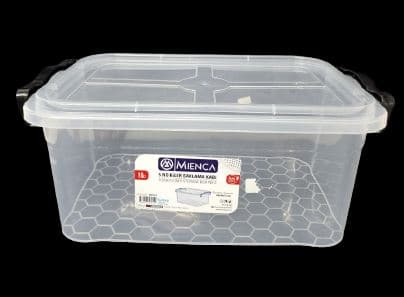 ארגז מלבני עם מכסה וסוגרים 10 ליטראטרקציה מהיבואן לצרכן