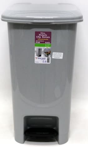 פח אשפה דוושה מלבן 40 ליטר - אפור קונים רק באטרקציה מהיבואן לצרכן