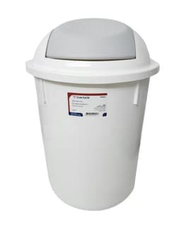 פח אשפה שובך 22 ליטר - לבן אפור קונים רק באטרקציה מהיבואן לצרכן