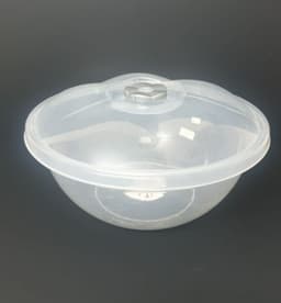 קערה שקופה עם מכסה קוטר 34 ס"מאתר אטרקציה אונליין