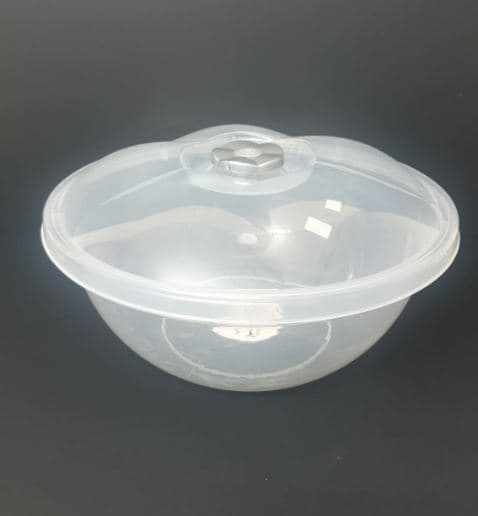 קערה שקופה עם מכסה קוטר 34 ס"מאתר אטרקציה אונליין