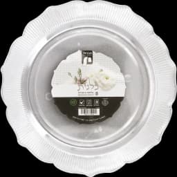 8 צלחות קטנות נצנץ כסף כ