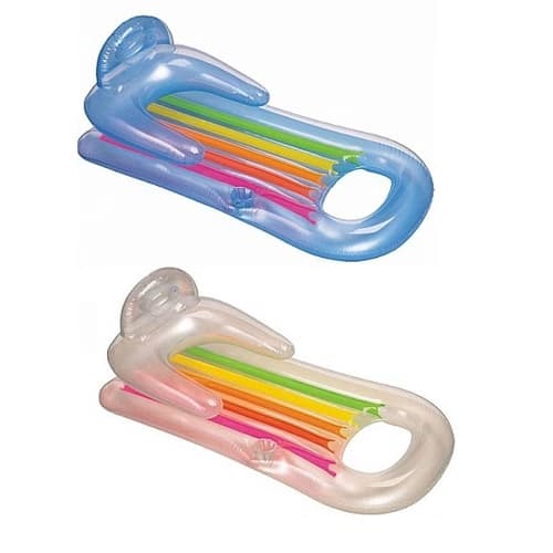 מזרן ים / שיזוף מתנפח עם משענת קונים רק באטרקציה מהיבואן לצרכן