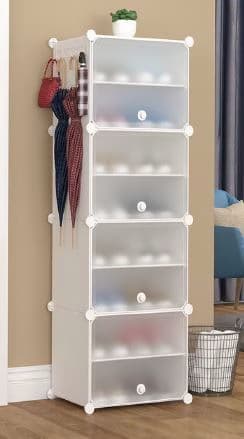 ארונית 8 מדפים PVC לבן קונים רק באטרקציה מהיבואן לצרכן