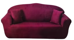 סט כיסוי סלון סטרץ' 3 חלקים חום כהה/ קרם בננה קונים רק באטרקציה מהיבואן לצרכן