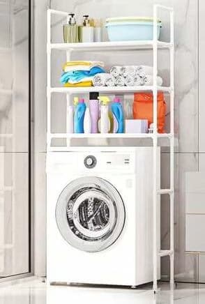 מעמד 3 מדפים מעל מכונת הכביסה - לבן קונים רק באטרקציה מהיבואן לצרכן