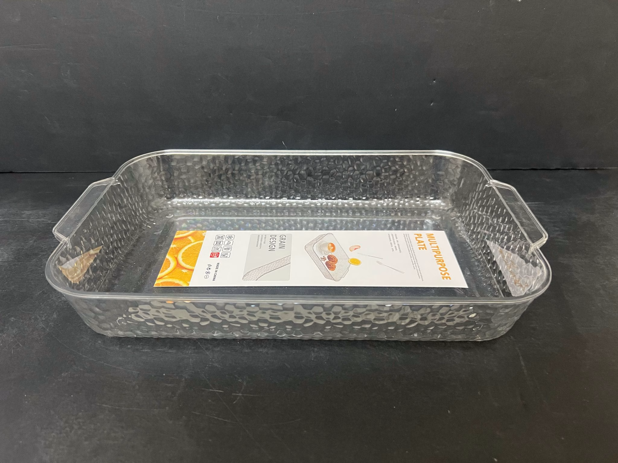 מגש אקריליק עם ידיות 32.5X19.5 גובה 5 ס"מ קונים רק באטרקציה מהיבואן לצרכן