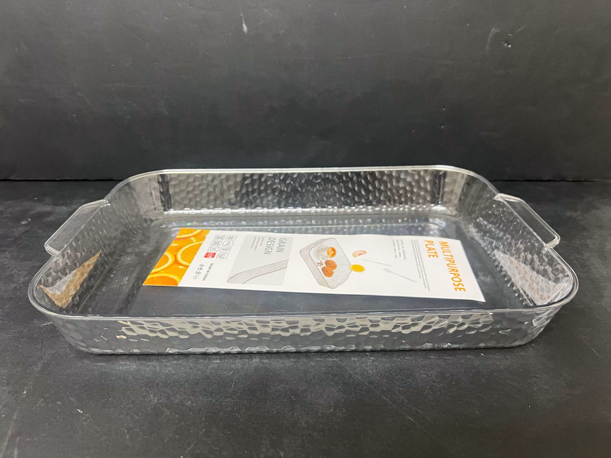 מגש אקריליק עם ידיות 41X26 גובה 5 ס"מ קונים רק באטרקציה מהיבואן לצרכן