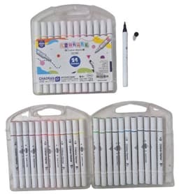 חבילה 24 טושים דו צדדי במזוודה קונים רק באטרקציה מהיבואן לצרכן