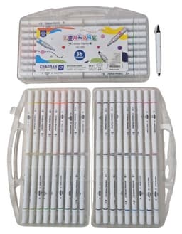 חבילה 36 טושים דו צדדי במזוודה קונים רק באטרקציה מהיבואן לצרכן