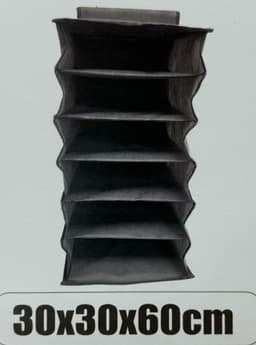 ארגונית בד לתלייה 6 קומות 30X30X60 ס"מ קונים רק באטרקציה מהיבואן לצרכן