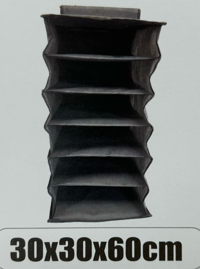 ארגונית בד לתלייה 6 קומות 30X30X60 ס"מ קונים רק באטרקציה מהיבואן לצרכן