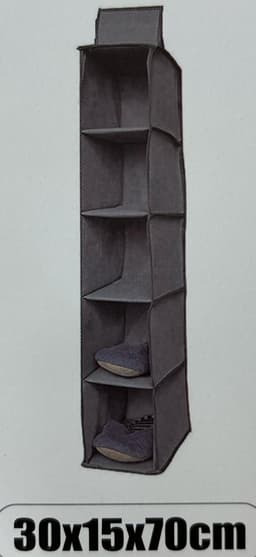 ארגונית בד לתלייה 5 קומות 30X15X70 ס"מ קונים רק באטרקציה מהיבואן לצרכן