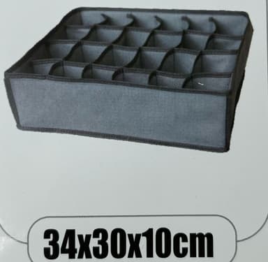 אירגונית בד מחולקת 24 תאים 34X30X10 ס"מ קונים רק באטרקציה מהיבואן לצרכן