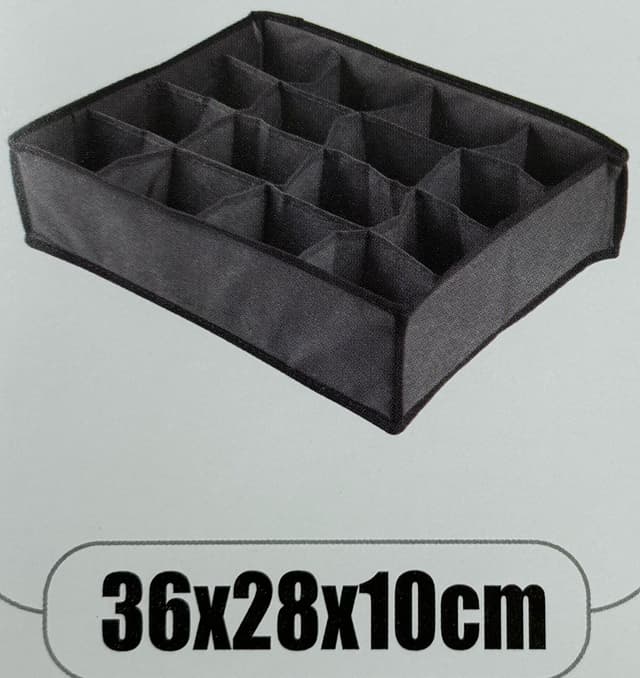 אירגונית בד מחולקת 16 תאים 36X28X10 ס"מ קונים רק באטרקציה מהיבואן לצרכן